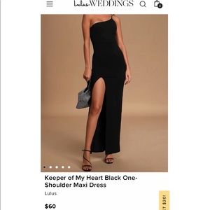 Black long wedding guest dress